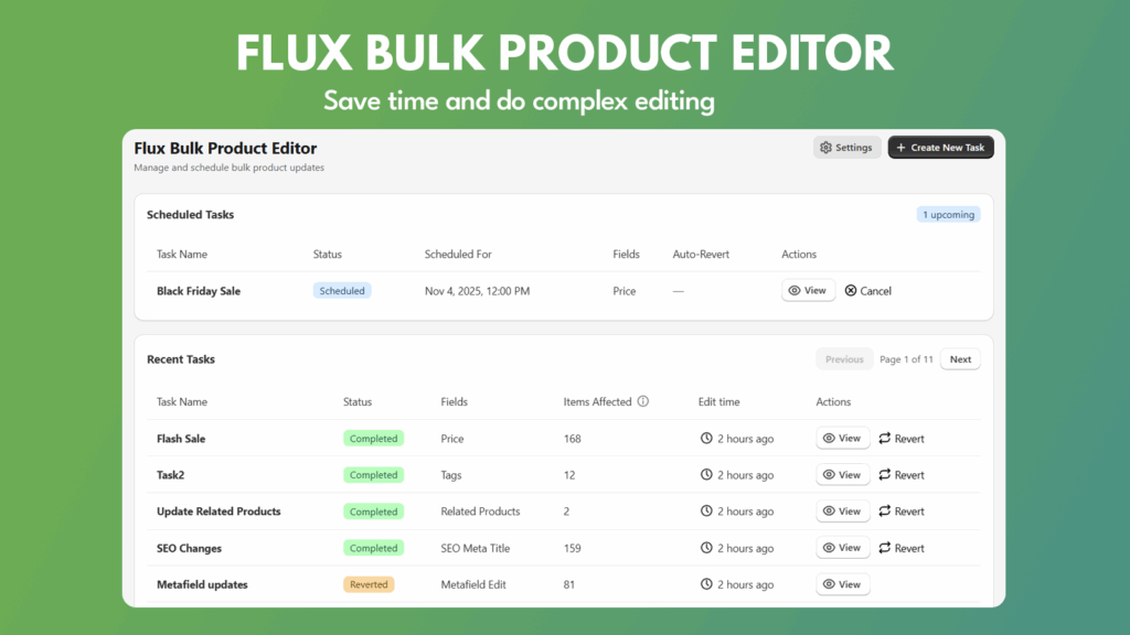 Bulk Product Editing for Shopify