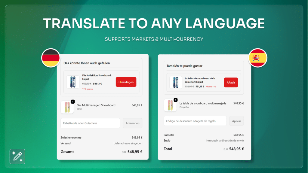 Shopify Order Edit App: Let Customers Edit Orders After Checkout + Upsells 5 Supports Shopify Markets & Multi-Currency
